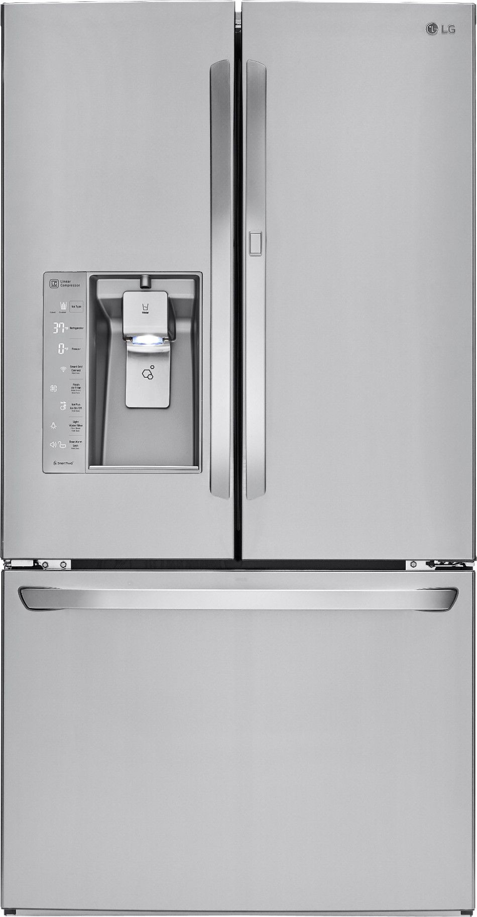 LG LFXS30786S 36 Inch French Door Refrigerator with 29.6 cu. ft. Capacity, Door-in-Door