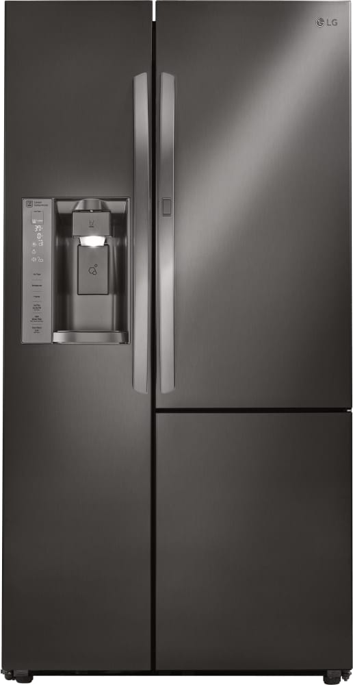 LG LSXS26366D 36 Inch Side by Side Refrigerator with 26 Cu. Ft. Capacity, Door-in-Door®, ColdSaver™ Panel, Linear Compressor, Ice and Water Dispenser, Water and Air Filter, Adjustable Glass Shelving, and Humidity Controlled Crisper Drawers