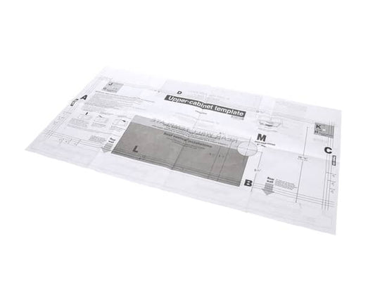 LG LMV1762ST Microwave Oven Template Card - 4922W5A057G
