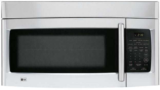 LG LMV1630ST 1.6 cu. ft. Over-the-Range Microwave Oven with 1000 Cooking Watts and Elegant Hidden Vent: Stainless Steel