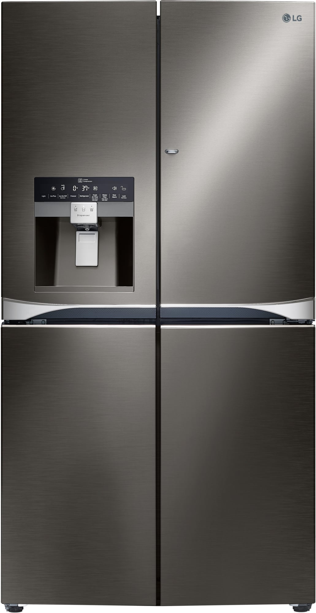 LG LPXS30866S 36 Inch French Door Refrigerator with 30 cu. ft. Capacity, 4 Adjustable Glass Selves