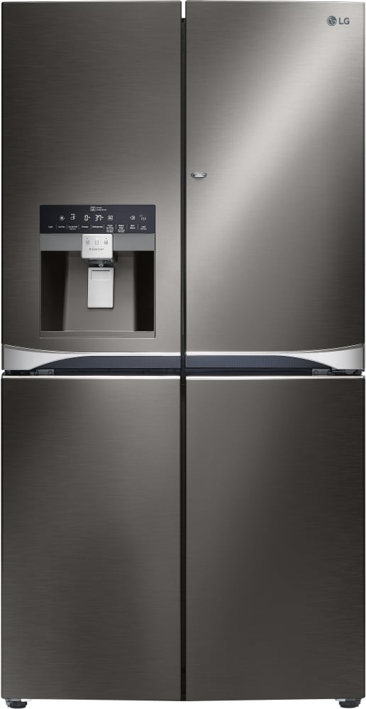 LG LPXS30866D 36 Inch 4-Door French Door Refrigerator with Door-in-Door®, Smart Cooling® Plus, Slim SpacePlus® Ice System, Ice and Water Dispenser, Linear Compressor, Air and Water Filtration, Dual Freezers, Spill Protector™ Glass Shelves and ENERGY STAR®