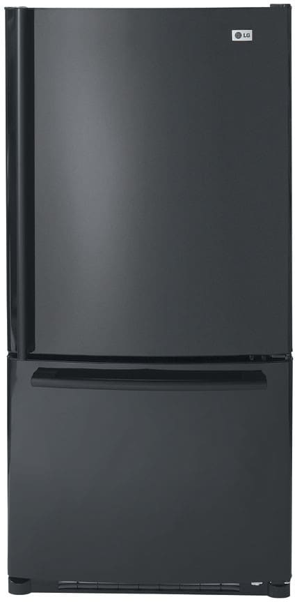 LG LRBN22514SB 22.4 Cu. Ft. Bottom Freezer Refrigerator with Swing Freezer Door & 2 Clear Humidity Controlled Crispers: Smooth Black