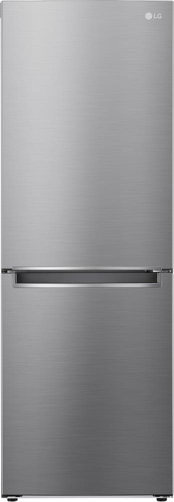 LG LRBNC1104S 24 Inch Bottom Freezer Refrigerator with 10.8 Cu. Ft. Capacity, Door Cooling+, Smart Inverter Compressor, Tempered Glass Shelves, Digital Controls, PrintProof™ Finish, and ENERGY STAR® Qualified