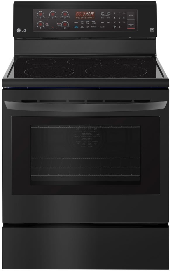 LG LRE3194BM 30 Inch Freestanding Electric Range with True Convection, 3-in-1 Element, EasyClean®, 9 Oven Cooking Modes, Door Lock, 5 Elements, Storage Drawer, Automatic Safety Shut-Down, Sabbath Mode and 6.3 cu. ft. Oven Capacity