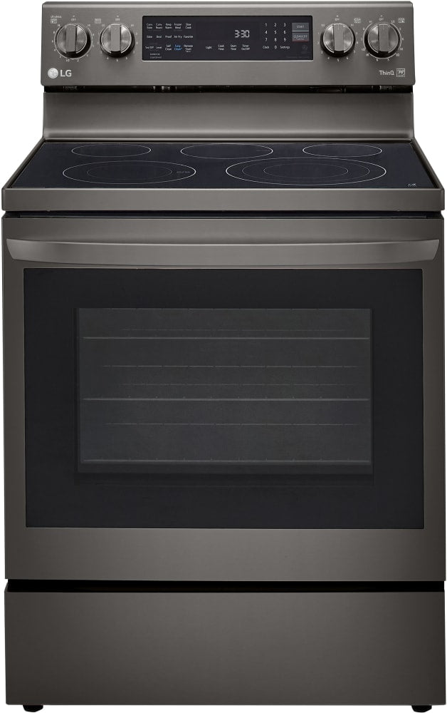 LG LREL6325D 30 Inch Electric Smart Range with 5 Radiant Elements, 6.3 cu. ft. Oven Capacity, Storage Drawer, AirFry, True Convection, Self Clean+EasyClean®, ThinQ® Technology, Wi-Fi, InstaView™, UltraHeat™, and 3-in-1 Element