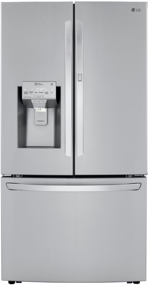 LG LRFDS3006S 36 Inch PrintProof™ French Door Smart Refrigerator with 29.7 Cu. Ft. Capacity, Door-In-Door, WiFi, Multi-Air Flow™, Ice & Water Dispenser, ADA Compliant, Energy Star® and Star-K Certified: PrintProof Stainless Steel