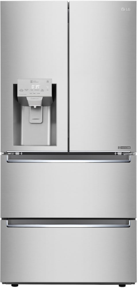 LG LRMXC1803S 33 Inch Counter-Depth Smart 4-Door French Door Refrigerator with 18.3 cu. ft. Capacity