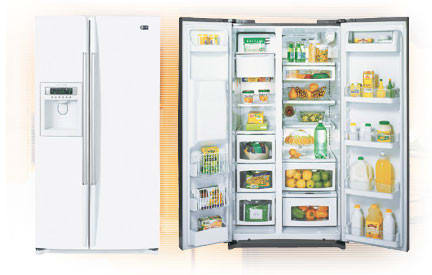 LG LRSC26930TT 36 Inch 25.5 Cu. Ft. Side by Side Refrigerator w/ Icebeam Cooling & OptiChill Drawer: Titanium