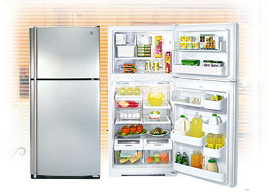 LG LRTN19320BQ Top Mounted Electronic 19 cu.ft. Refrigerator: Bisque