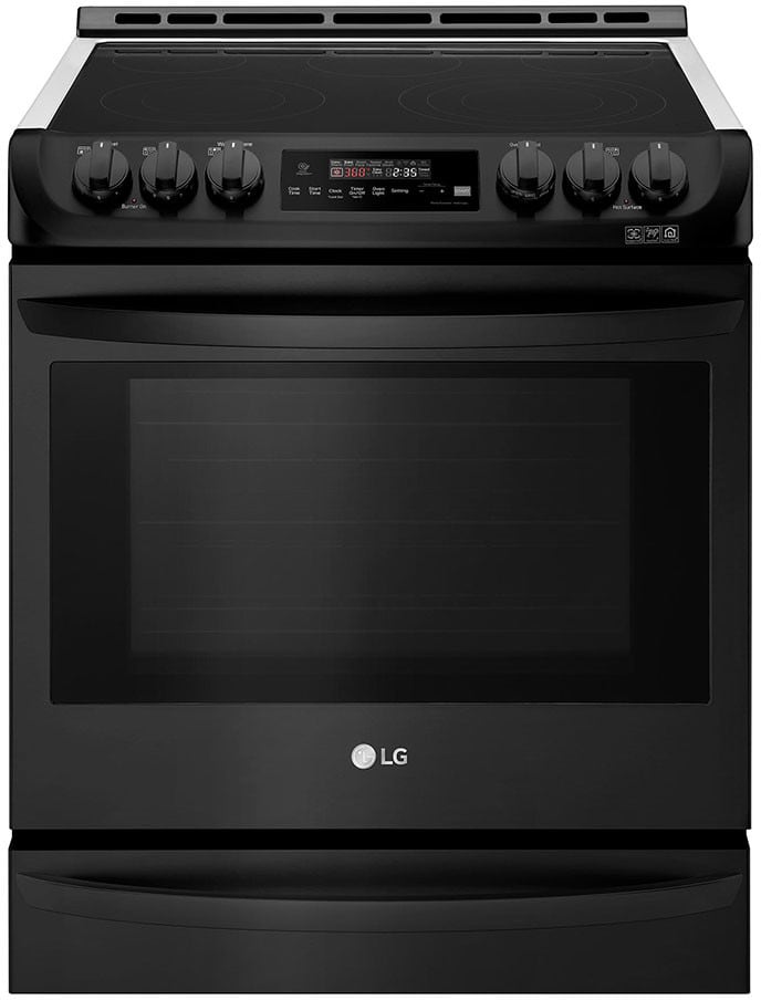 LG LSE4615BM 30 Inch Slide-In Electric Smart Range with 5 Radiant Elements, 6.3 cu ft. Oven Capacity, Warming Drawer, ProBake Convection®, EasyClean®+Self Clean, Infrared Heating™, Wi-Fi, SmartDiagnosis™, UltraHeat™, and Star-K® Certified