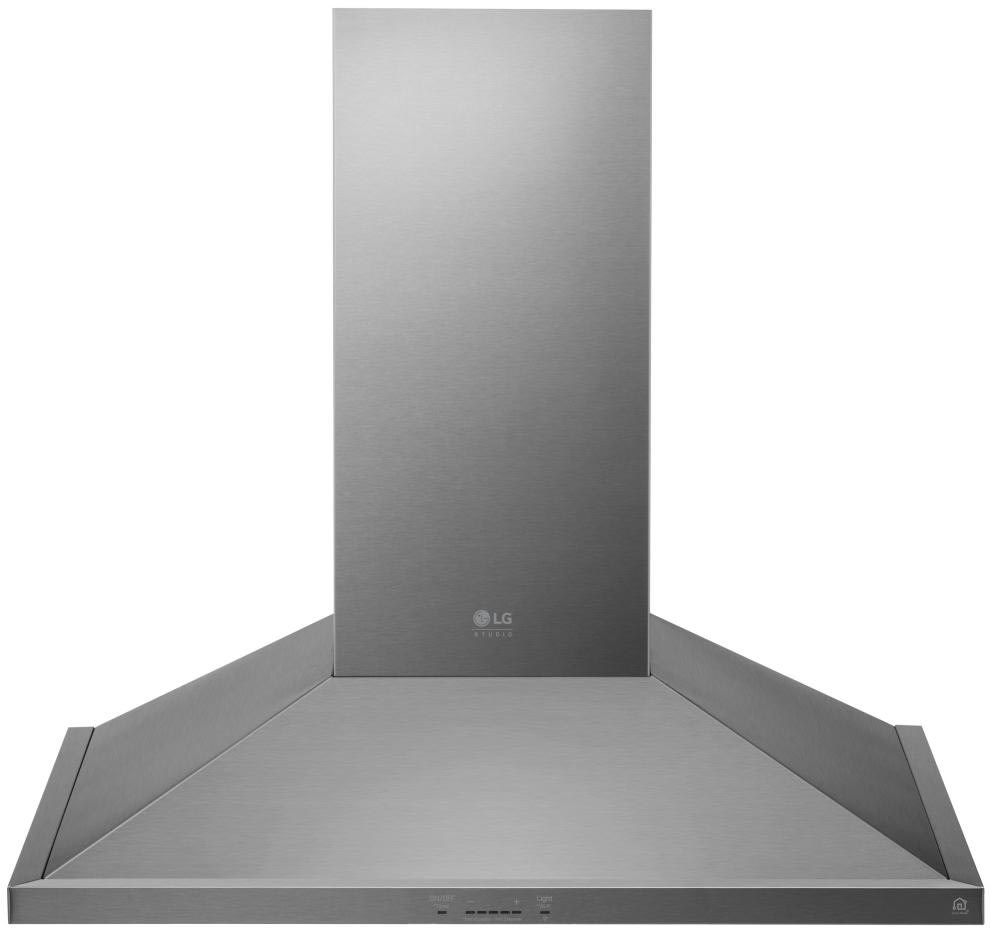 LG LSHD3080ST 30 Inch Wall Mount Range Hood with 5 Speed 600 CFM Blower, Wi-Fi, Dual Level LED Lighting, Dishwasher Safe Mesh Filters, Low-Profile, and Fingerprint-Resistant Finish: Stainless Steel