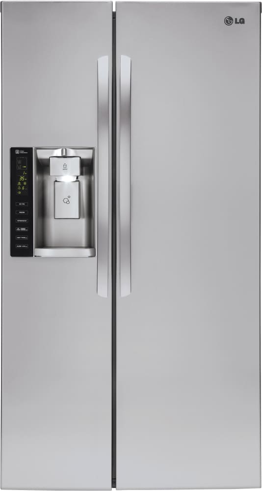 LG LSXC22326S 36 Inch Counter Depth Side-by-Side Refrigerator with Air and Water Filtration, Slim SpacePlus® Ice System, Adjustable Glass Shelving, 2 Crisper Drawers, ENERGY STAR® and 21.9 cu. ft. Capacity