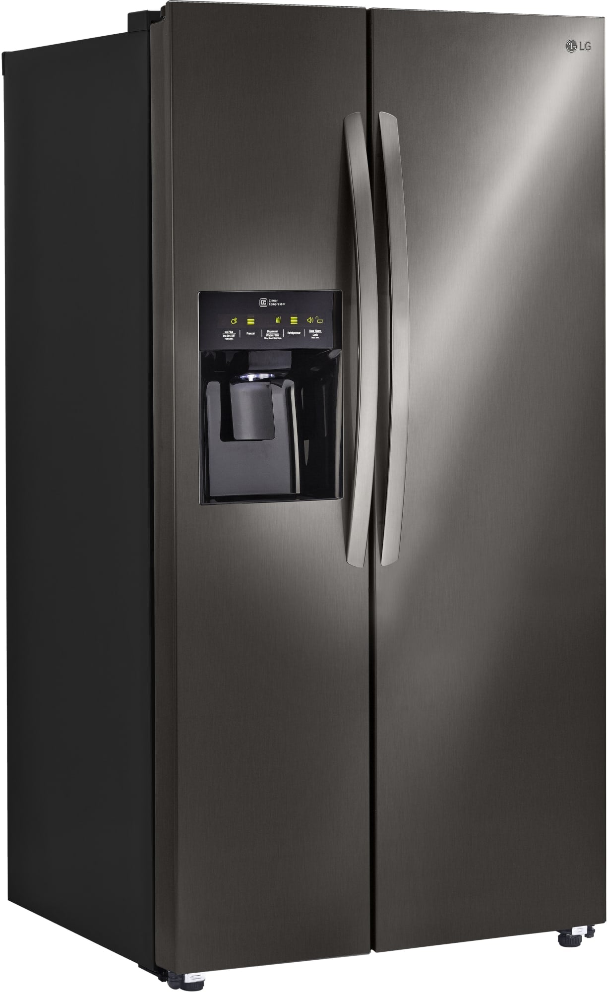 LG LSXS26336D 36 Inch Side-By-Side Refrigerator with Linear Compressor, Ice and Water Dispenser