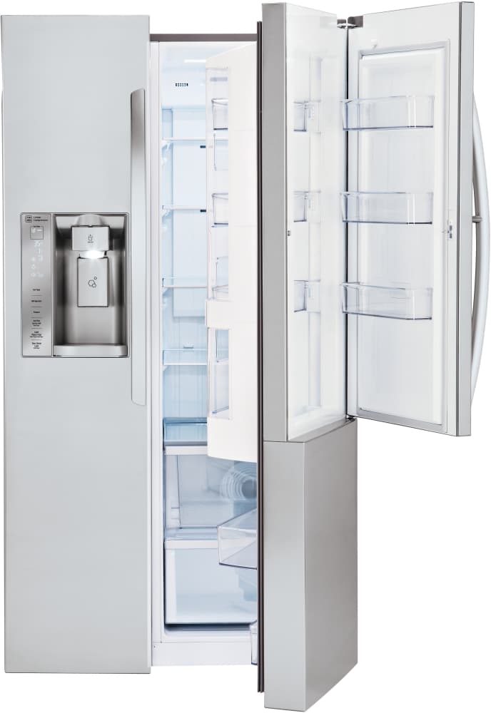 LG LSXS26466S 26 cu. ft. Side by Side Refrigerator with Door-in-Door, 4 Glass Shelves, 9 Door Bins