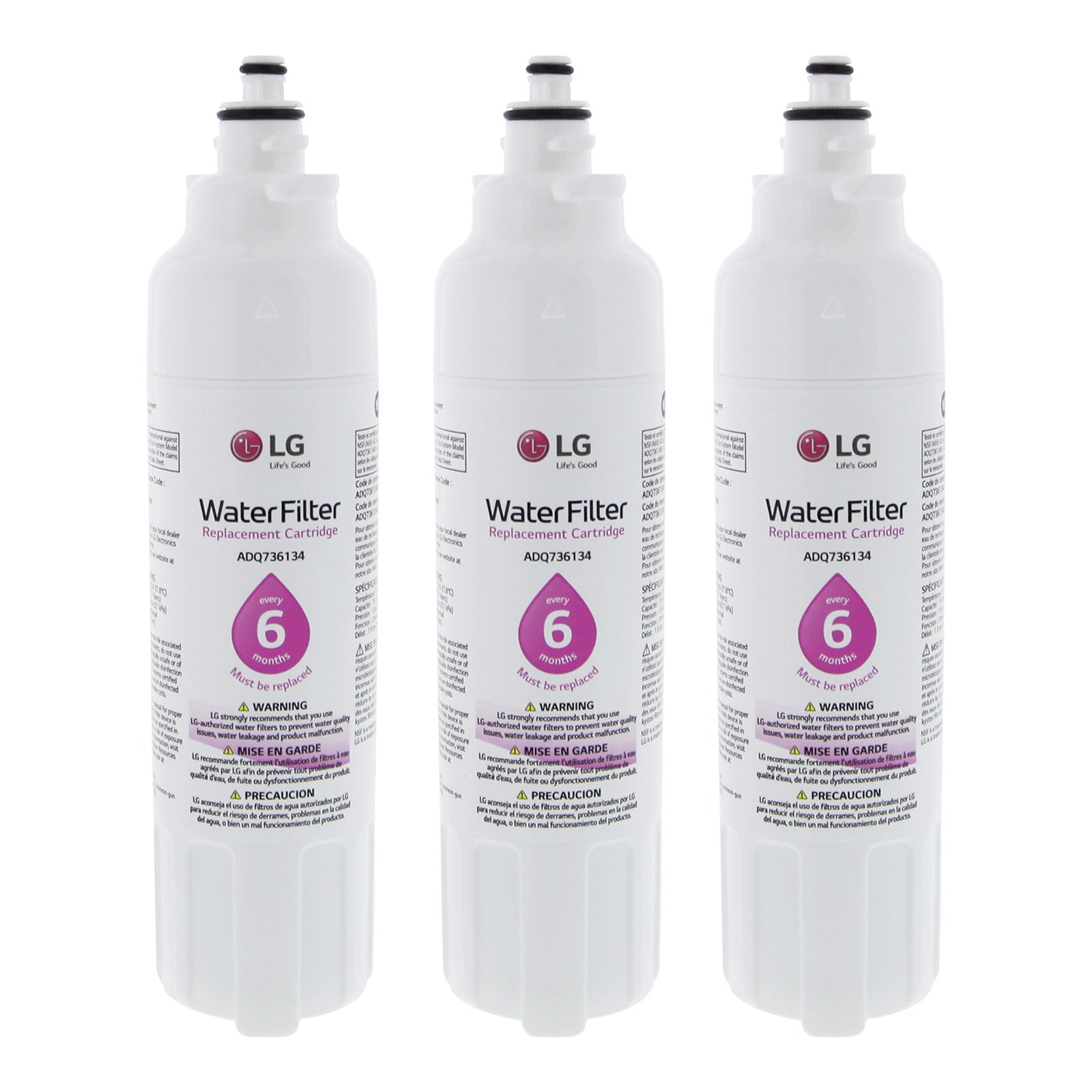 LG Refrigerator Water Filter LT800P Pack of 3