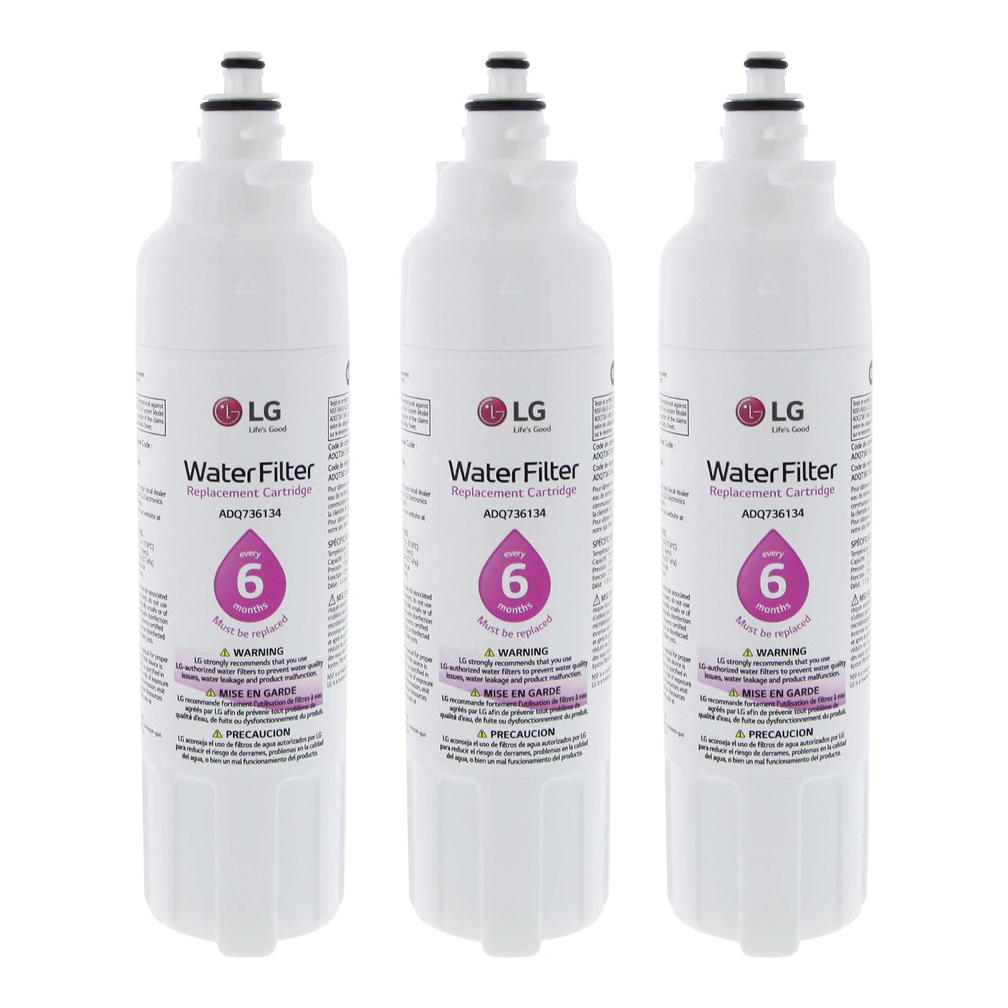 LG Refrigerator Water Filter Lt800P - Pack of 3