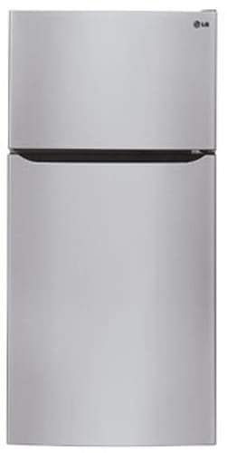 LG LTC20380ST 20.0 cu. ft. Top Freezer Refrigerator with 3 Adjustable Glass Shelves, 2 Humidity Controlled Crispers, Automatic Ice Maker, IcePlus Accelerated Freezing and Energy Star Qualified: Stainless Steel