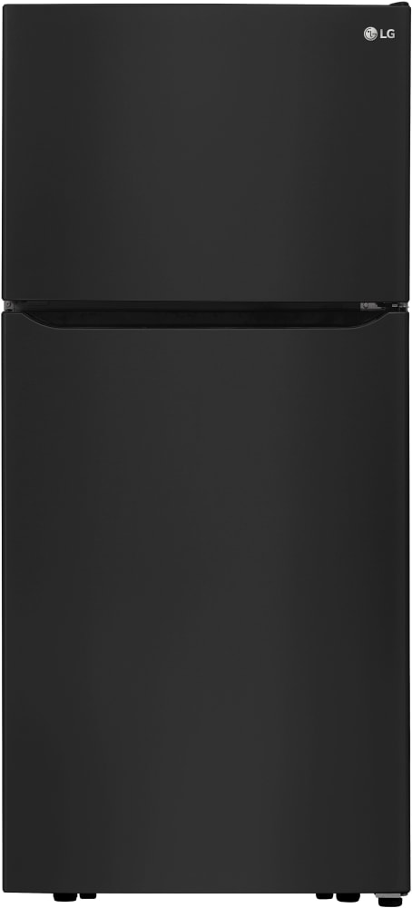 LG LTCS20020B 30 Inch Top Freezer Refrigerator with 20.2 Cu. Ft. Total Capacity, Adjustable Glass Shelves, Humidity-Controlled Crispers, Digital Temperature Controls, LED Lights, Reversible Door, and ENERGY STAR Qualified: Black