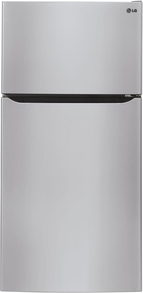 LG LTCS24223S 33 Inch Top Freezer Refrigerator with 23.8 Cu. Ft. Total Capacity, Tempered Glass Shelves, Glide N' Serve® Pantry Drawer, Humidity-Controlled Crisper, LED Lighting, Automatic Ice Maker, and ENERGY STAR® Qualified: Stainless Steel