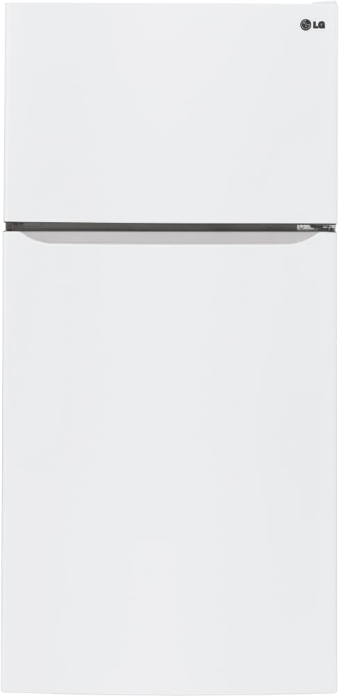 LG LTCS24223W 33 Inch Top Freezer Refrigerator with 23.8 Cu. Ft. Total Capacity, Tempered Glass Shelves, Glide N' Serve® Pantry Drawer, Humidity-Controlled Crisper, LED Lighting, Automatic Ice Maker, and ENERGY STAR® Qualified: White