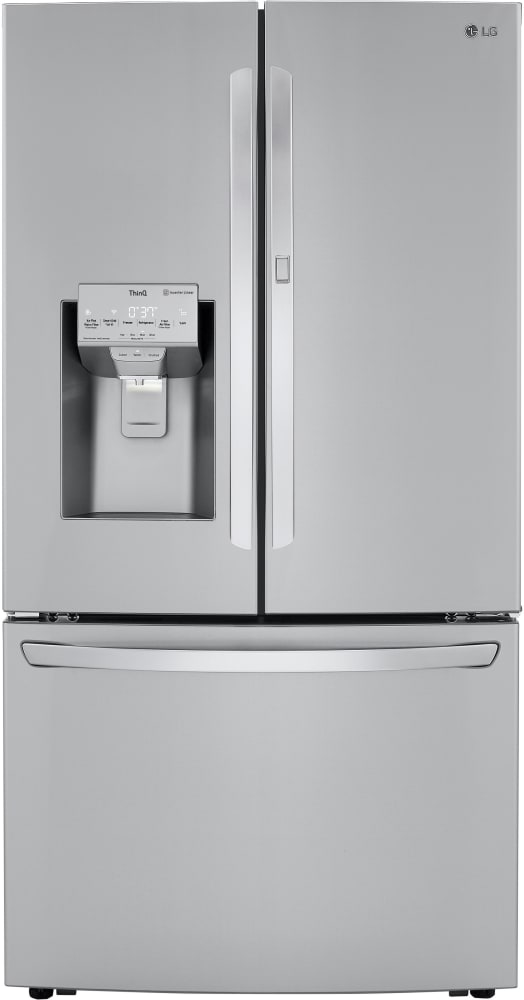 LG LRFDS3016S 36 Inch Smart French Door Craft Ice Refrigerator with 29.7 Cu. Ft. Capacity, Wi-fi Enabled, Door-In-Door®, Smart Cooling Plus, Dual Ice Maker, Sabbath Mode, ADA Compliant, and Energy Star Qualified: Printproof Stainless Steel