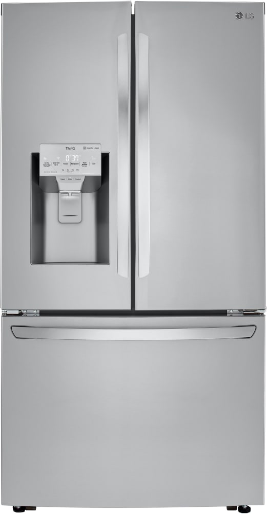 LG LRFXC2416S 36 Inch Counter Depth Smart 3-Door French Door Refrigerator with 23.5 Cu. Ft. Capacity