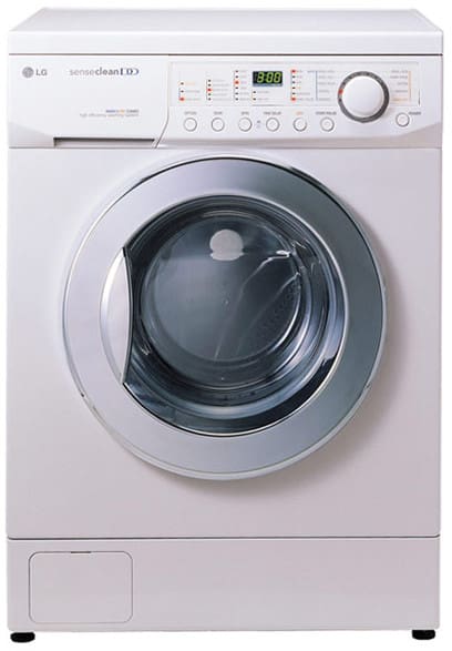 LG WD3274RHD 24 Inch Compact Combination Washer/Dryer w/ 2.37 Cu. Ft. Capacity, Direct Drive System & Ventless: White