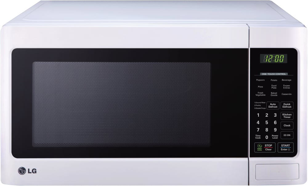 LG LCS1112SW 1.1 cu. ft. Countertop Microwave Oven with 1,000 Watts, One Touch Cooking and EasyClean Technology: White