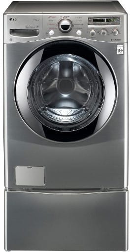 LG WM2655HVA 27 Inch Front-Load Washer with 3.6 cu. ft. Capacity, 9 Wash Cycles, 9 Options, Sanitary Cycle, Allergiene Cycle, Steam Wash and Speed Wash: Graphite Steel