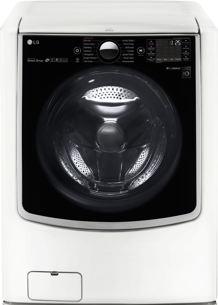 LG WM9000HWA 29 Inch Front Load Washer with 5.2 cu. ft. Capacity, SenseClean™, Smart ThinQ, TurboWash™ 2.0, Allergiene™, 14 Wash Programs, Sanitary Cycle, Speed Wash and ENERGY STAR® Rated: White