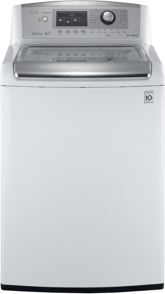 LG WT5070CW 27 Inch Top Load Washer with 4.7 cu. ft. Capacity, 12 Wash Cycles, 1100 RPM, ColdWash Technology, SmartDiagnosis, Direct Drive Motor and LoDecibel Quiet Operation: White