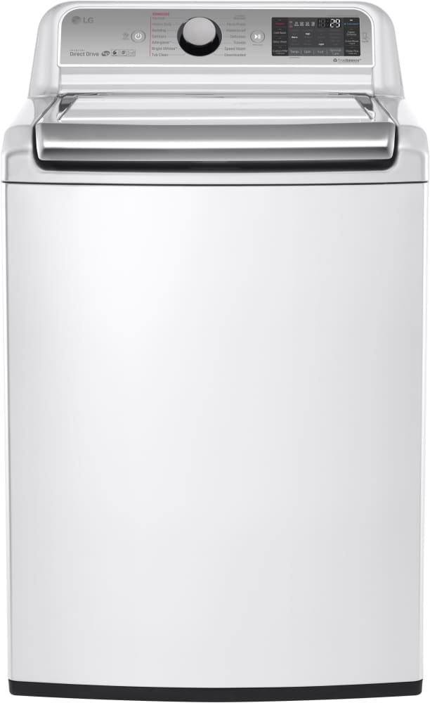 LG WT7600HWA 27 Inch 5.2 cu. ft. Top Load Washer with Steam, SmartDiagnosis™, TurboWash® Technology, StainCare™, ColdWash™, SlamProof Lid, 5.2 cu. ft. Capacity, 14 Wash Cycles, TrueBalance™ Anti-Vibration and ENERGY STAR®: White