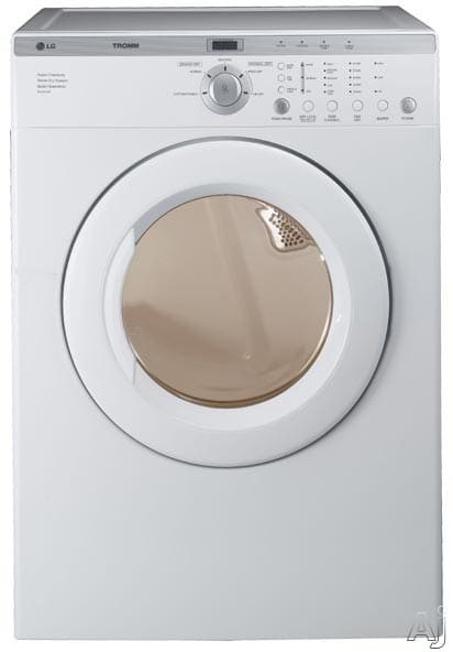 LG DLE2514W 27 Inch Electric Dryer with 7.0 Cu. Ft. Capacity & 5 Drying Programs: White