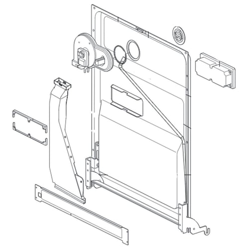 LG Dishwasher Door Liner - 4937DD1001H