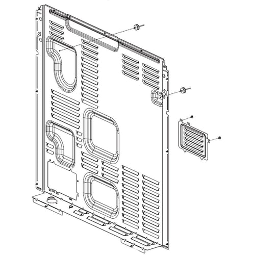 LG Range Cover Assembly, Rear - ACQ30369902