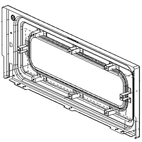 LG ADV73686102 Range Upper Oven Door Glass Frame