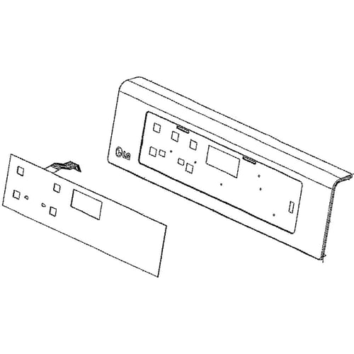 LG Range Control Panel + Logo - AGM73551606
