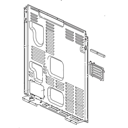 Couvercle arrière de la cuisinière LG MCK68473907