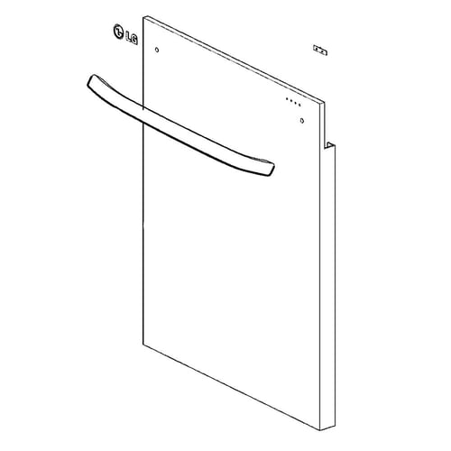 LG Dishwasher Front Cover - 3550ED0001T