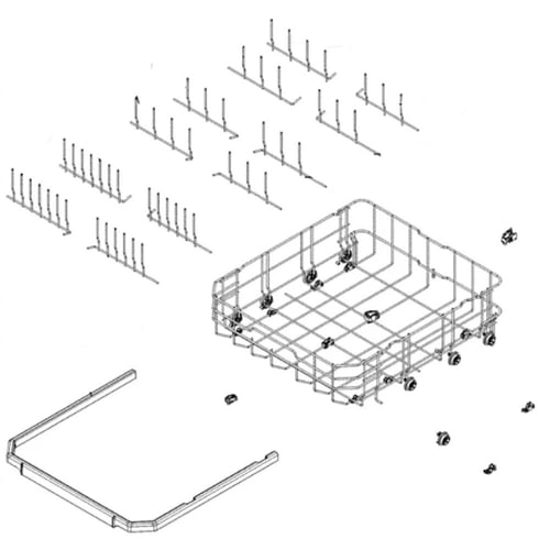 LG MGR62422102 Dishwasher Rack