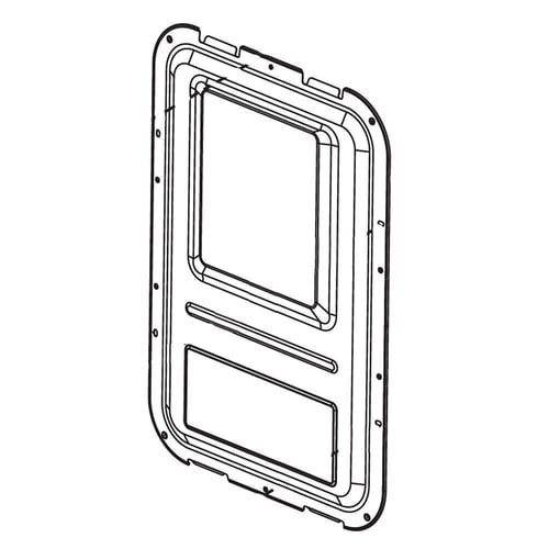 LG Washer Rear Cover - 3550EN1023A