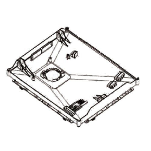 LG AAN76769501 Washer Base Assembly, Cabinet