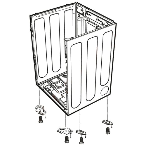 LG ABJ34559252 Dryer Cabinet Assembly