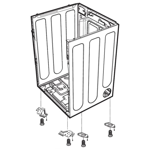 LG ABJ34640605 Dryer Cabinet Assembly