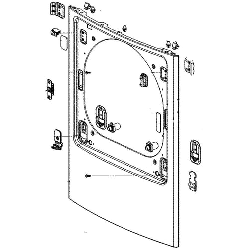 LG ACQ86644209 Dryer Front Panel Assembly