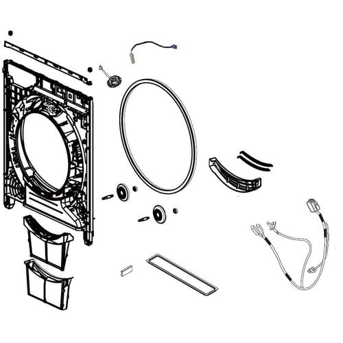 LG Dryer Cover Assembly, Front - ACQ90043005