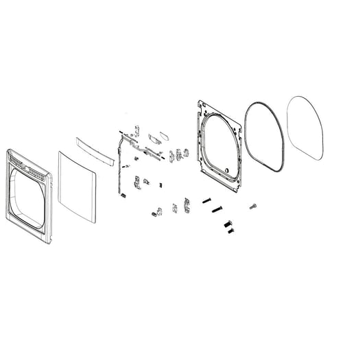 LG Dryer Door - ADC74129528