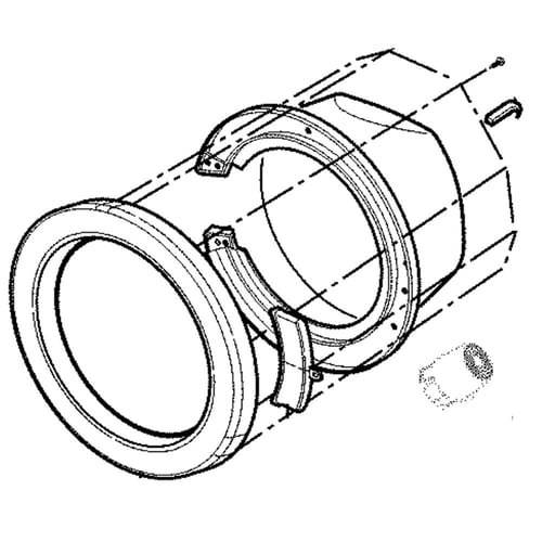 LG Washer Door - ADC74154910