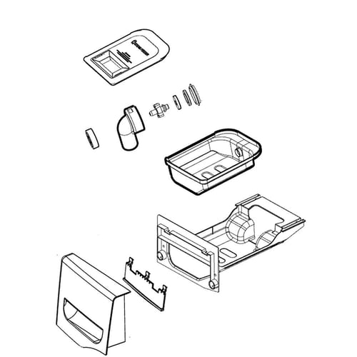 LG AGL34227802 Dryer Drawer Panel Assembly